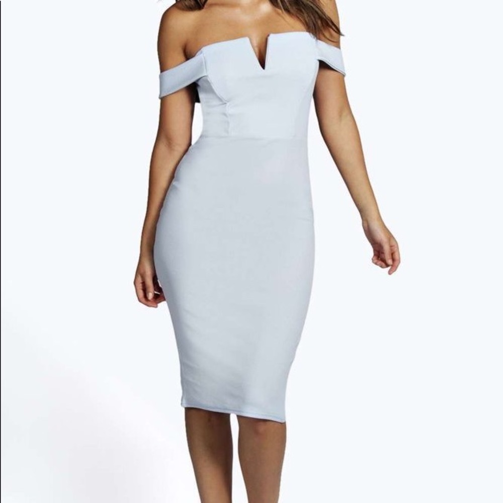 Boo Hoo Cara off the shoulder